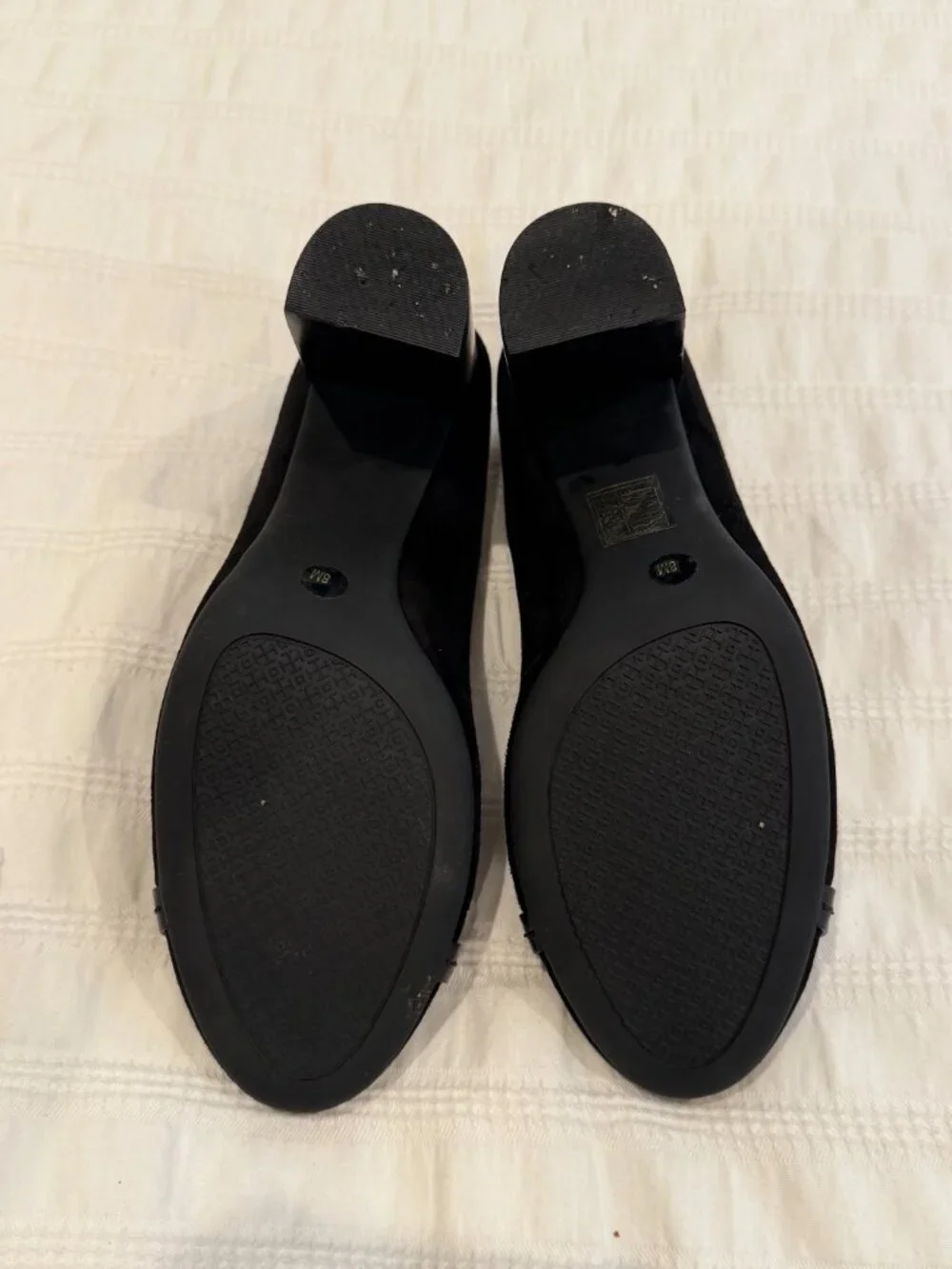 Tory Burch Mini Miller 85mm Suede Pumps Black Size 8M